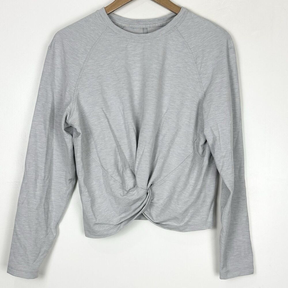 Lululemon Tuck & Gather Pullover Heathered Mod Stargaze Size 6/8?